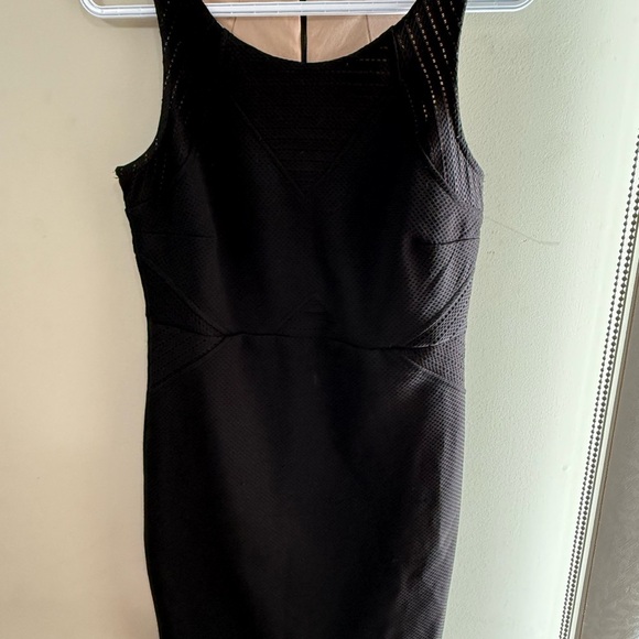 Black Sleeveless Sheath Mini Dress - Picture 2 of 6